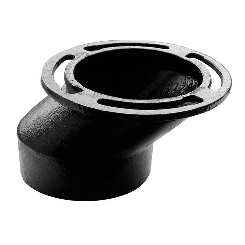 Jones Stephens C43440 4 X 4 X 2 CI Overall Size Closet Flange - Natural