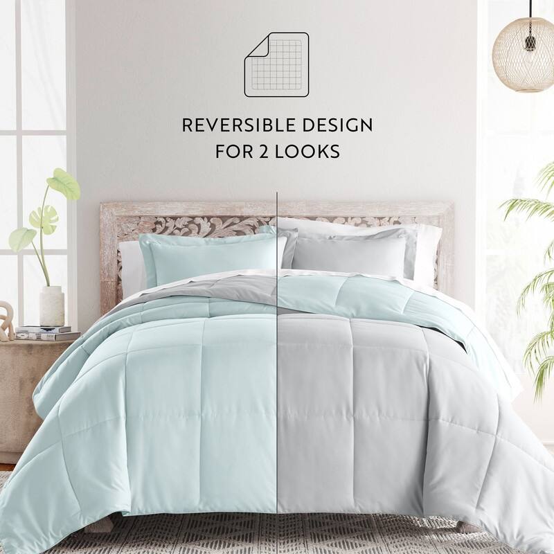 Soft Essentials All-season Down Alternative Reversible Lightweight Comforter Set