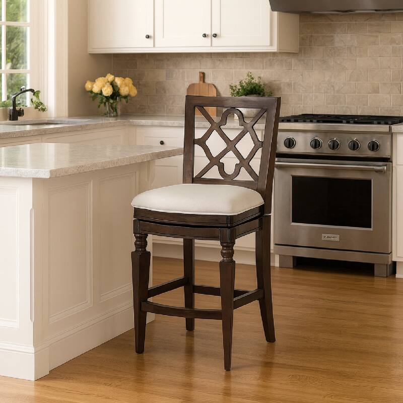 Maven Lane 26" Highland Swivel Counter Height Kitchen Stool