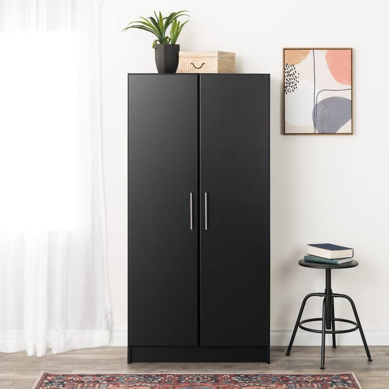 Prepac Elite Tall 2-Door Cabinet with Adjustable Shelves-Functional, Freestanding Garage Storage Cabinet with Doors and Shelves