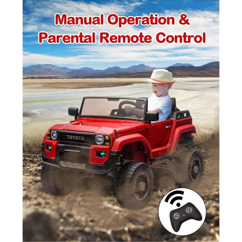 2-Seater Kids Electric Ride On Car Toy, Licensed Toyota LC250 for Kids Best Gifts