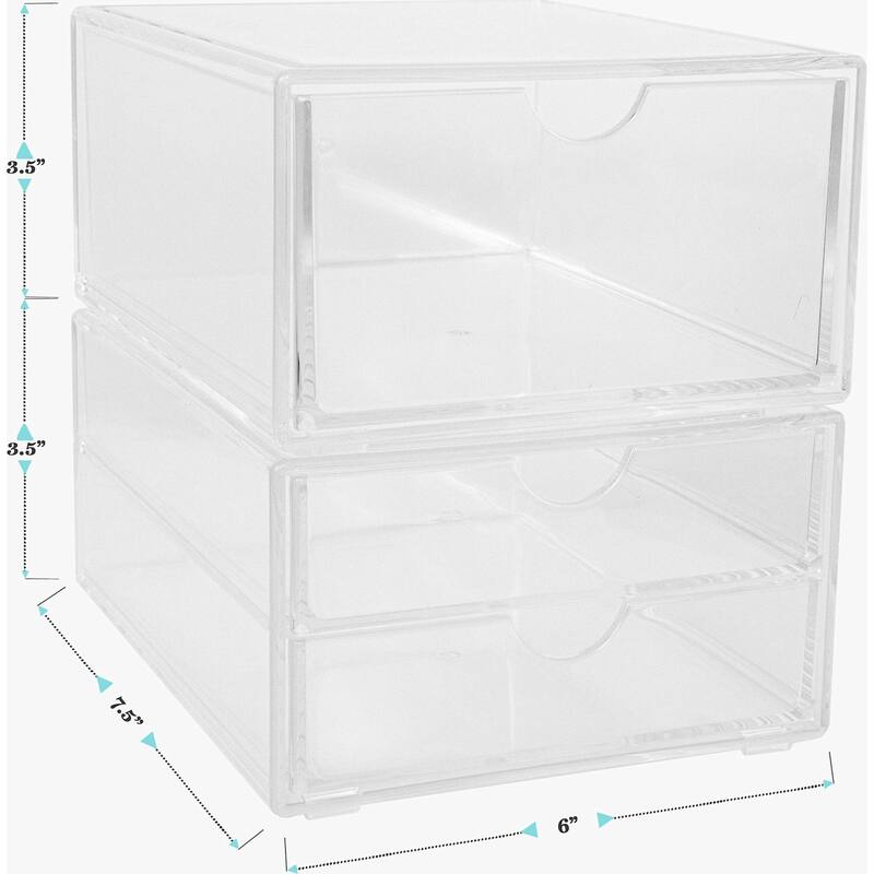 Flash Furniture BE-PB3315-2-MS Brody 3-1/2" Tall Tiered Clear Office