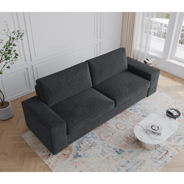 Modern 80 Upholstered Fabric 3 Seater Sofa On Sale Bed Bath Beyond 40790880
