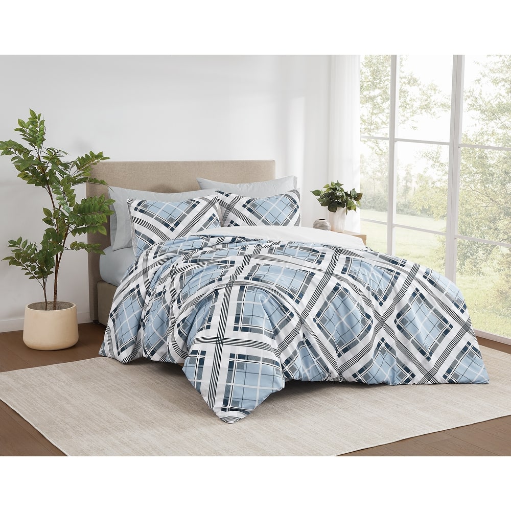 Truly Soft Lars Plaid 3 Piece Duvet Set