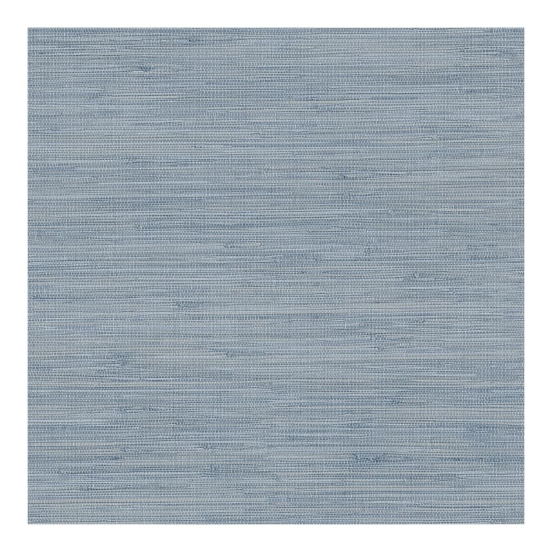 Chesapeake Waverly Blue Faux Grasscloth Wallpaper - 20.5 x 396 x 0.025