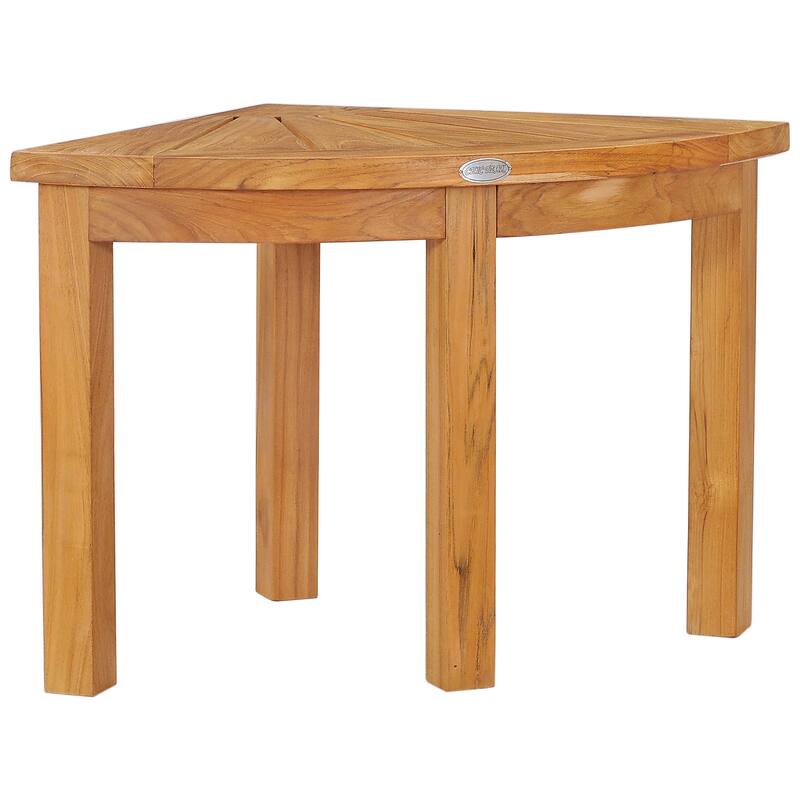 Chic Teak Miami Teak Wood Shower Stool