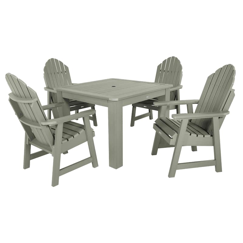 Hamilton 5-piece Outdoor Dining Set - 42" x 42" Table, Dining-height - Eucalyptus