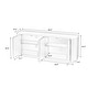 preview thumbnail 6 of 4, Modern 64" Sideboard Storage Cabinet with Wave Design, Buffet Console TV Stand with Adjustable Shelves for Dining Room