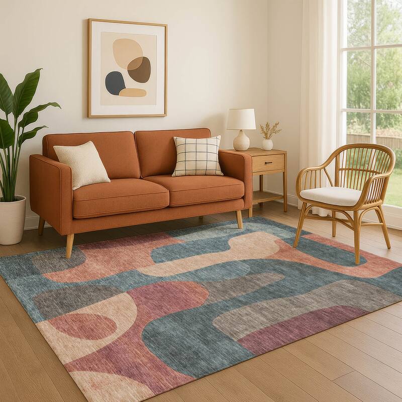 Premium Washable Super Soft Contemporary Siena Mayfield Rug - Sage - 3' x 5'