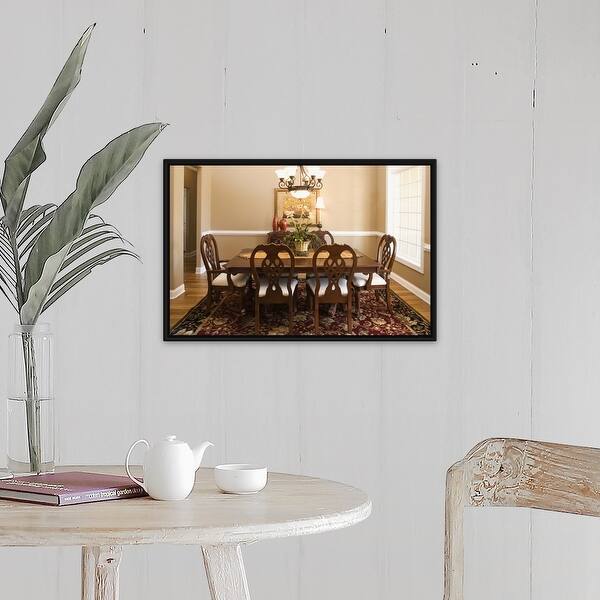 Shop Dining Room Black Float Frame Canvas Art Overstock 25521335