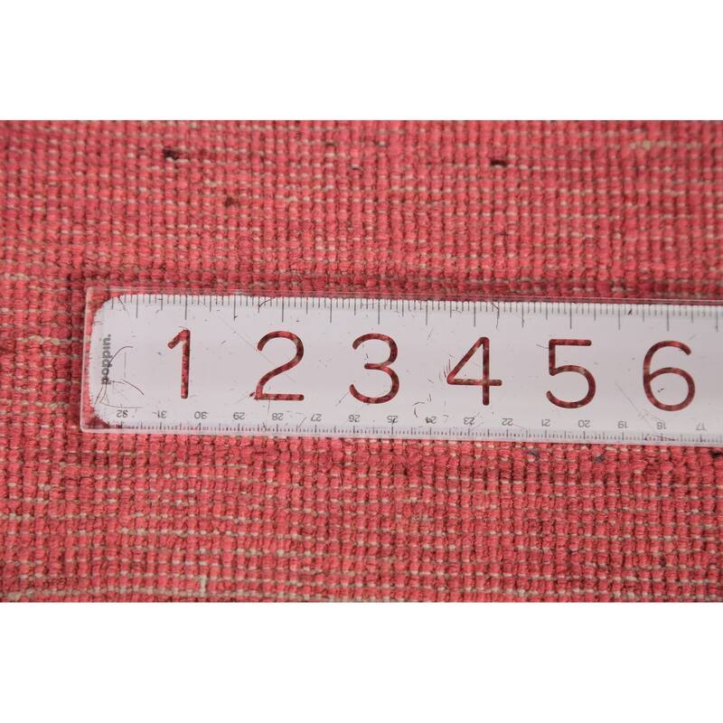 Pink Modern Gabbeh Oriental Area Rug Handmade Tribal Wool Carpet - 5'6" x 7'10"