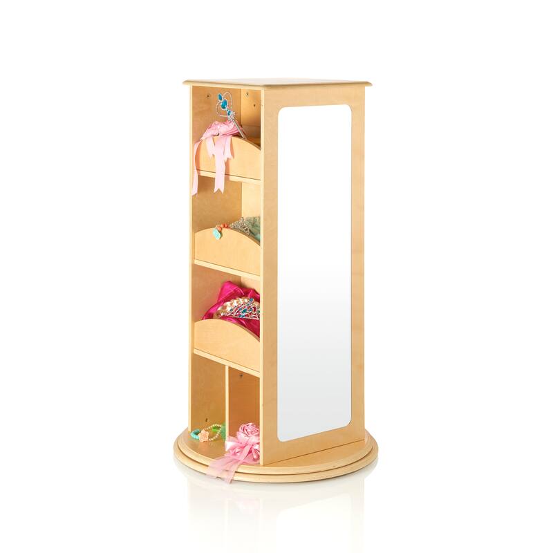 Guidecraft Rotating Dress Up Storage Natural