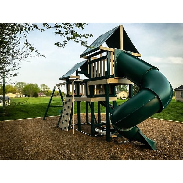 Congo Monkey Playsystem 3 with Swing Beam Green and Sand On Sale