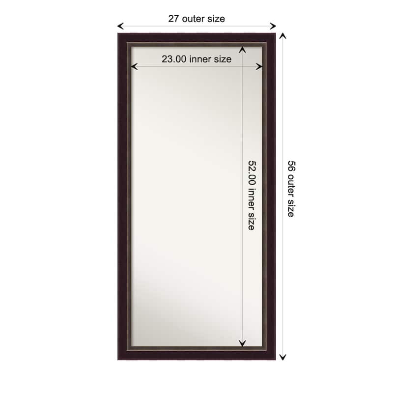 Oversized Wall Mirror Choose Your Custom Size - Signore Bronze Frame