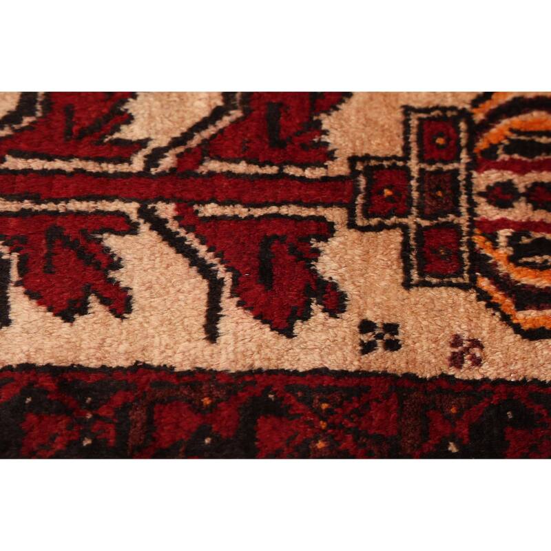 ECARPETGALLERY Hand-knotted Teimani Beige, Red Wool Rug - 2'10 x 6'3