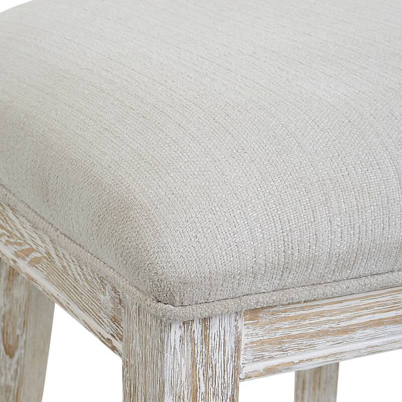 Uttermost Idris White Counter Stool - 20"x 38"x 22.5"