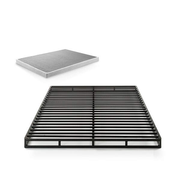 Priage by ZINUS Quick Lock Metal Box Spring, 4 Inch Mattress Foundation. Opens flyout.