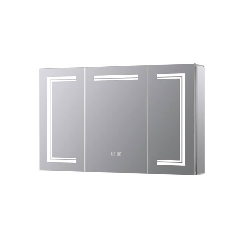 Mesa Surface-Mount LED Mirror Medicine Cabinet with Defogger