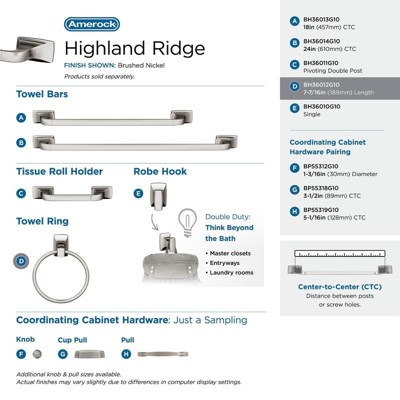 Amerock Highland Ridge Hand Towel Ring