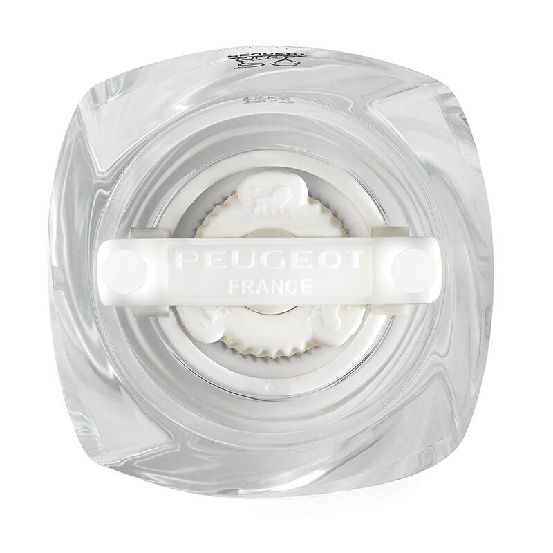Peugeot Nancy Grey "Wet" Salt Mill, 7" Clear, Ceramic mechanism
