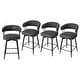 preview thumbnail 42 of 42, Glitzhome 26 or 31 Inches Modern Upholstered Swivel Counter Height Bar Stools