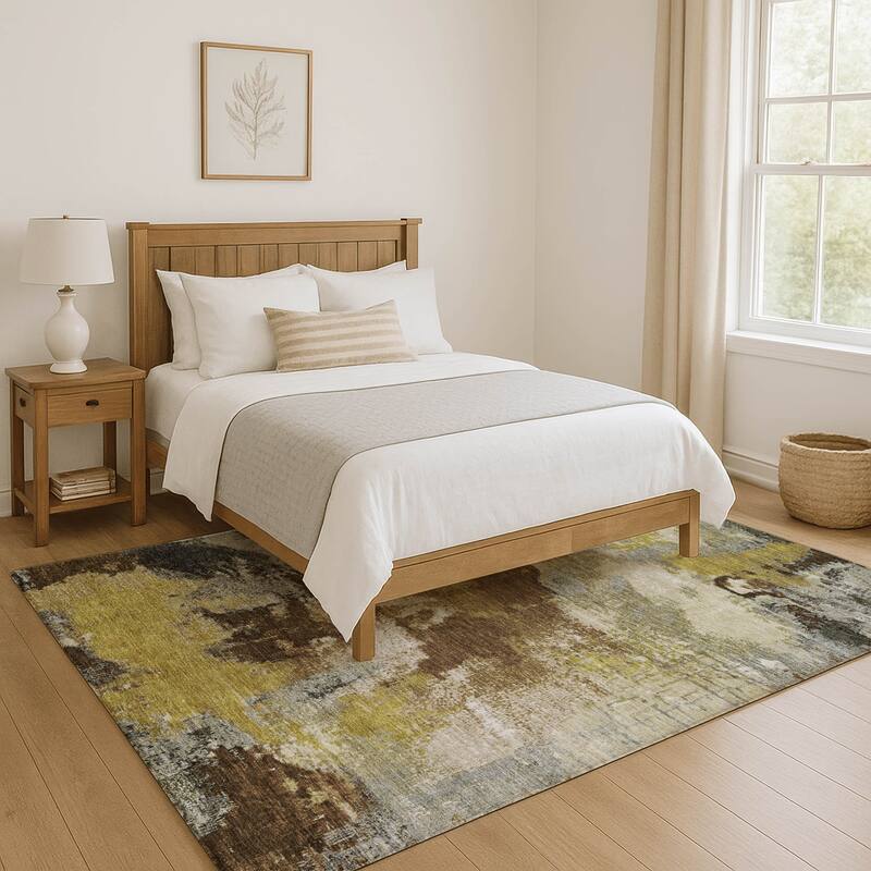 Premium Washable Super Soft Abstract Brushstrokes Mayfield Rug