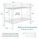 preview thumbnail 61 of 66, VECELO Twin Over Twin Metal Bunk Bed Frame for Kids Teens, Heavy Duty Noise-Free Platform Bed, Storage Space