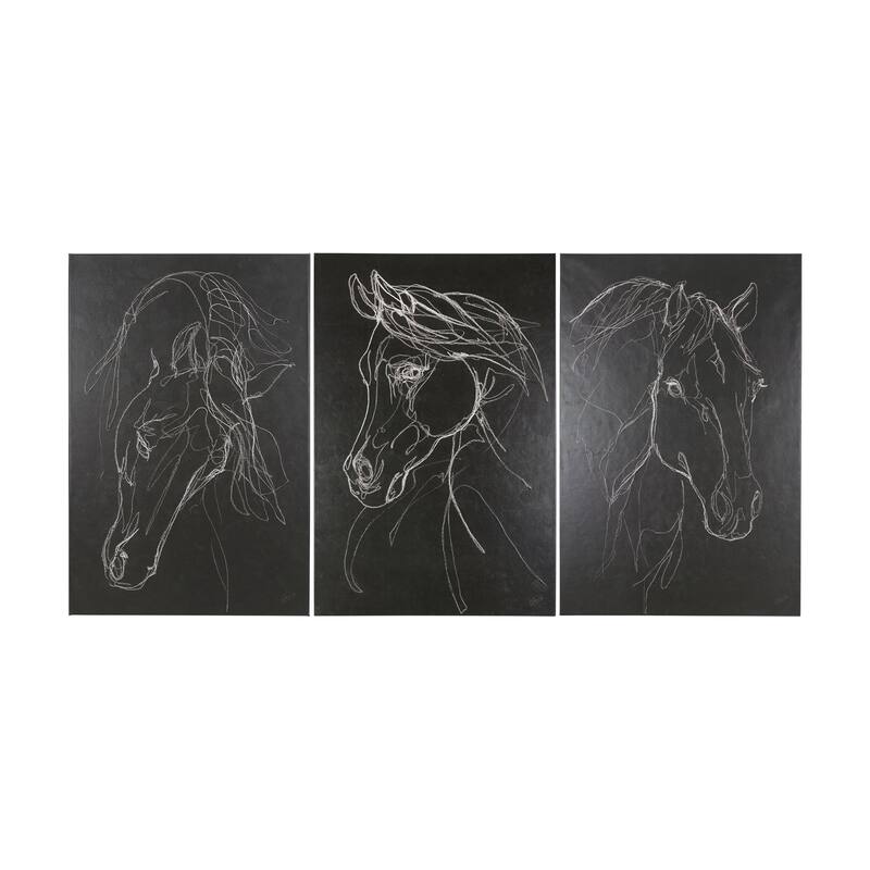 Thoroughbred Dark III (40 x 60 ) Canvas Art Print