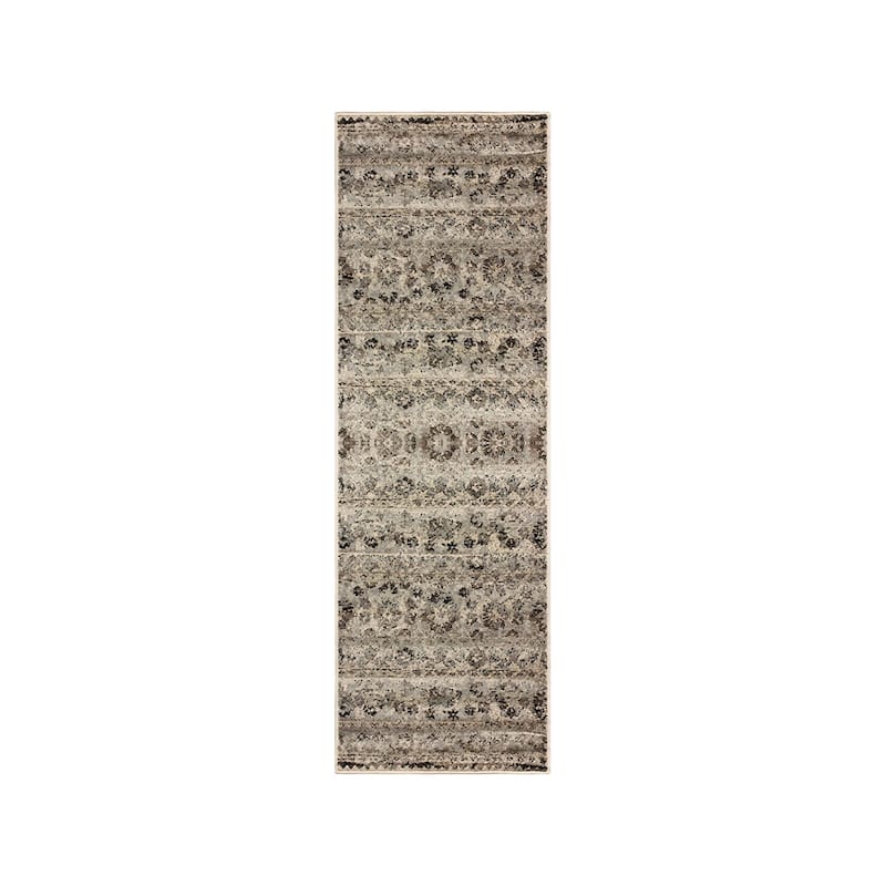 Superior Traditional Vintage Florals Polypropylene Indoor Area Rug