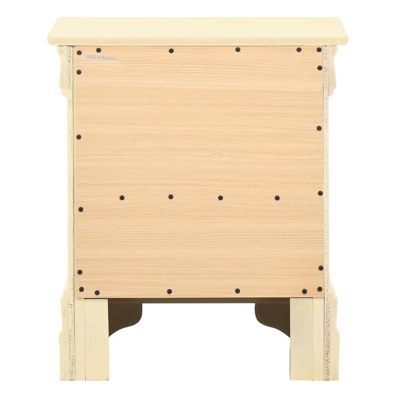 Louis Philippe 2-Drawer Nightstand (24 in. H X 21 in. W X 16 in. D)