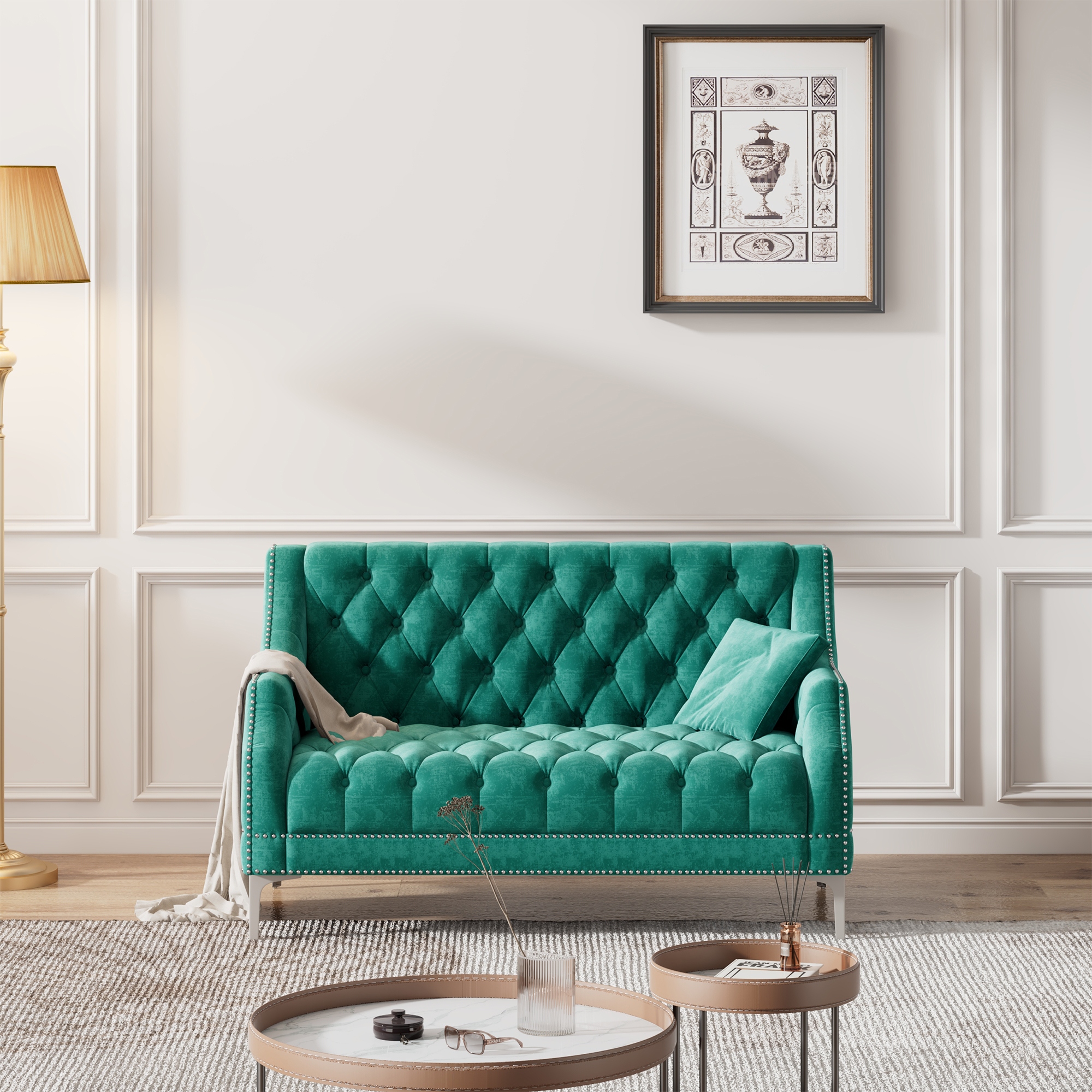Plush cheap modern sofa