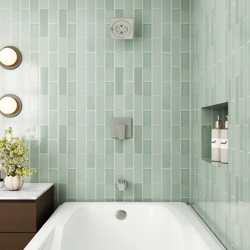 1-Handle Wall Mount Shower Valve Trim Kit for MOEN Tub/Shower Faucets (Valve Not Included)