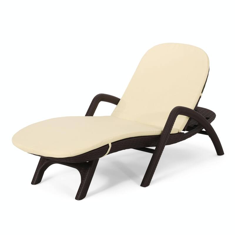 rgonomic Outdoor Chair with Wicker Texture - Durable, Comfortable Cushion, Stable Design