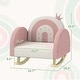preview thumbnail 5 of 7, Kids Rocking Chair, Princess Crown Toddler Chair, Children's Armchair Rocker with Rainbow Backrest