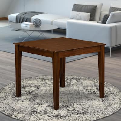 Dinette Table Wood Kitchen Table Natural Finish Asian Style Table Top Wooden Legs - 36