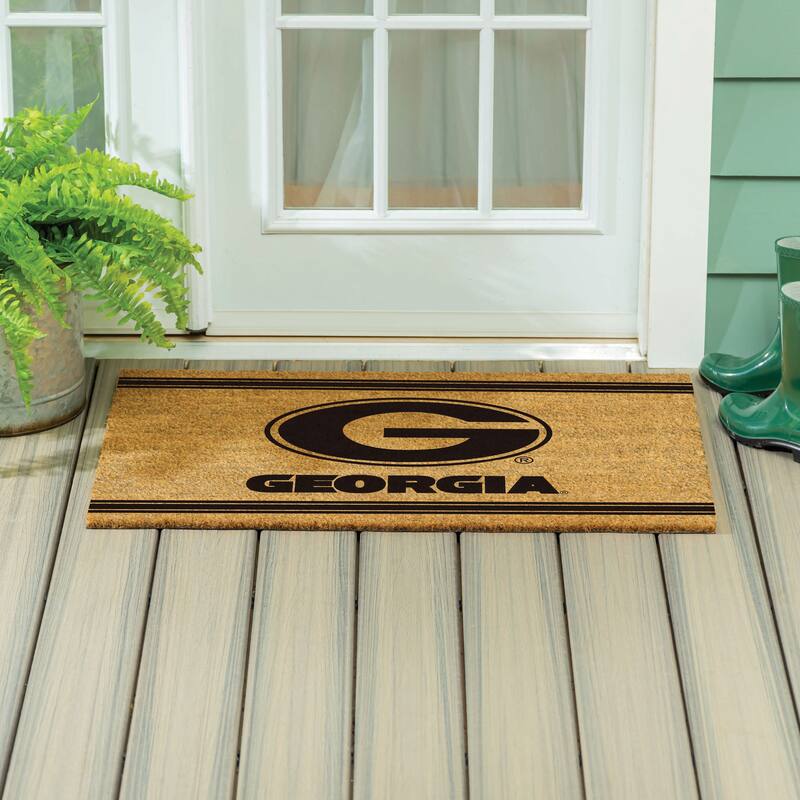 University of Georgia Monochrome Indoor/Outdoor Coir Door Mat