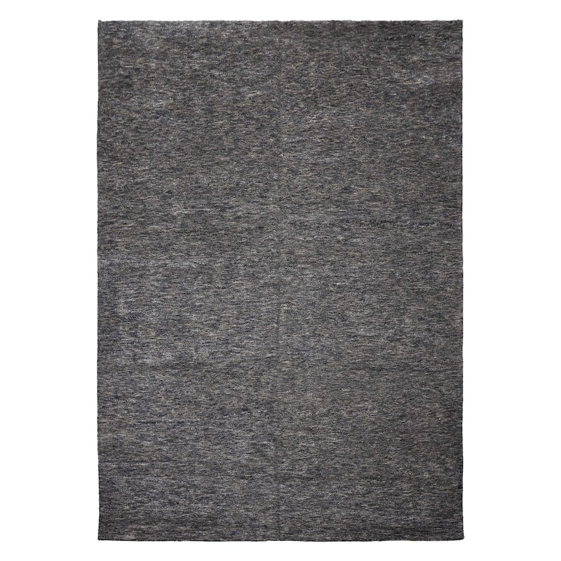 10x14 Tibetano Hand Knotted Wool & Bamboo Silk Grey Tibetan Modern Plush Pile Rug - 10' x 14'