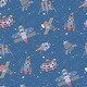 preview thumbnail 3 of 4, Galerie Wallcoverings Tiny Tots 2 Spaceships Non-woven Glittery Wallpaper Roll 33 feet x 21 inches - Cobalt/Primary/Glitter