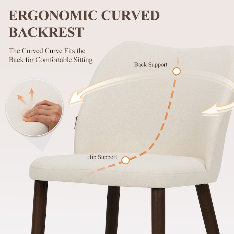 Modern Dining Chairs Upholstered Kitchen Chairs (set of 2)
