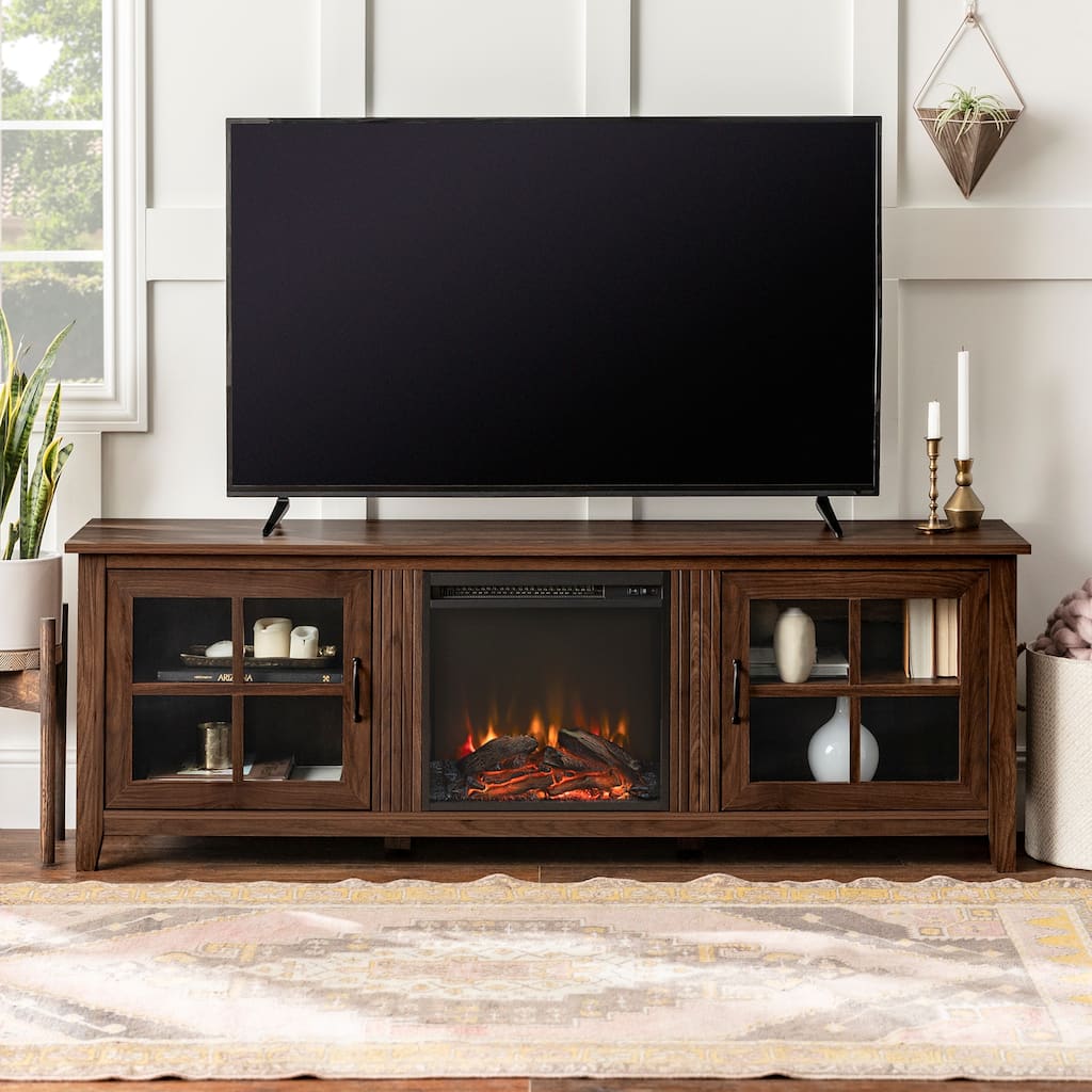 Walker Edison Dornbirn 70-inch Fireplace TV Stand