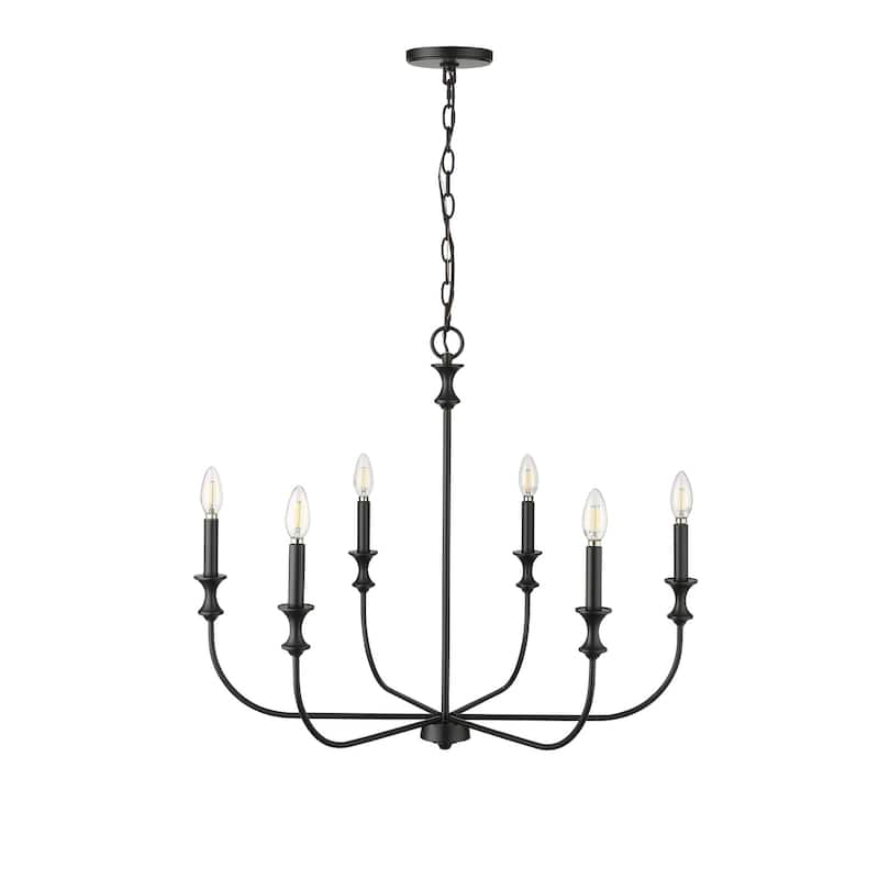 Millennium Lighting 29506 Savanne 6 Light 28" Wide Taper Candle Style
