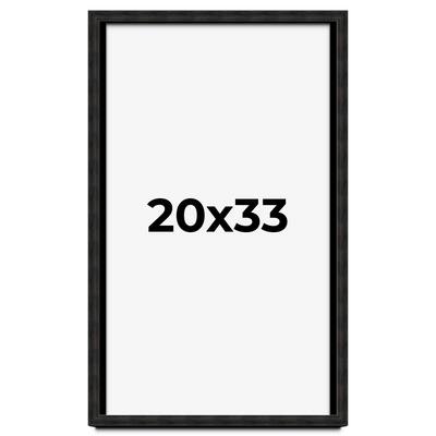 20x33 Shadow Box Black Rustic Barnwood Display Frame | 1.125 Inch