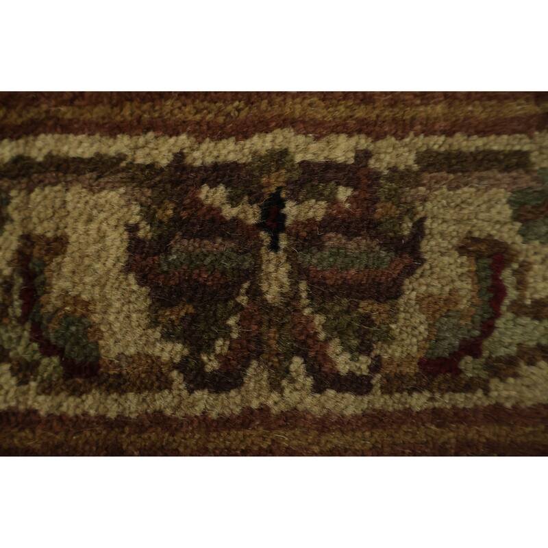 Hand Knotted Oriental 100% Wool Carpet Traditional All-Over Pink Agra Area Rug - 4' 0'' X 2' 6''