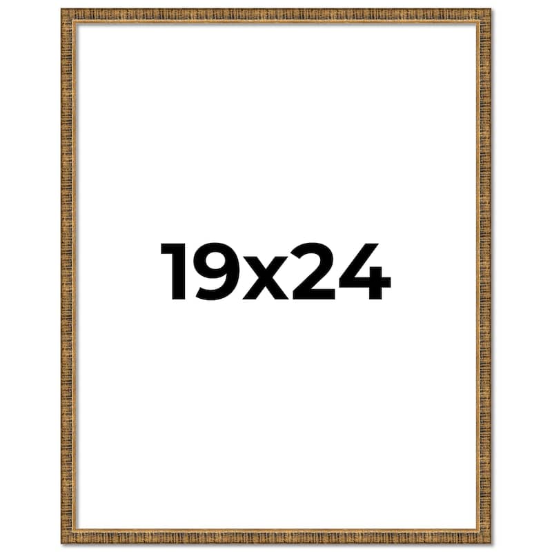 19x24 Frame Gold Kingsley Distressed Solid Wood Picture Frame Width