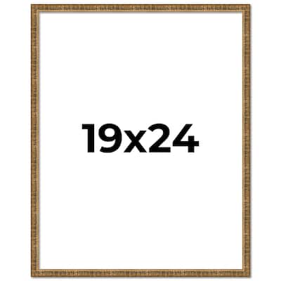 19x24 Frame Gold Picture Frame - Complete Modern Photo Frame Includes