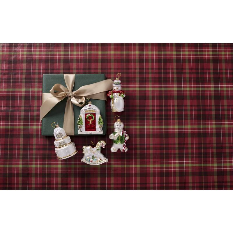 Lenox 2025 Blown Glass Baby's 1st Rocking Horse Ornament
