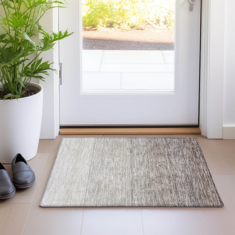 Premium Washable Super Soft Ombre Mod Mayfield Rug - Brown - 1'8" x 2'6"