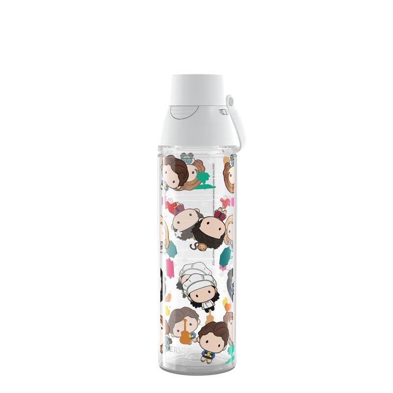 Tervis Warner Brothers Friends Pattern 23 Made in USA Double Walled Insulated Travel Tumbler, Classic - 24oz Venture Lite Water Bottle