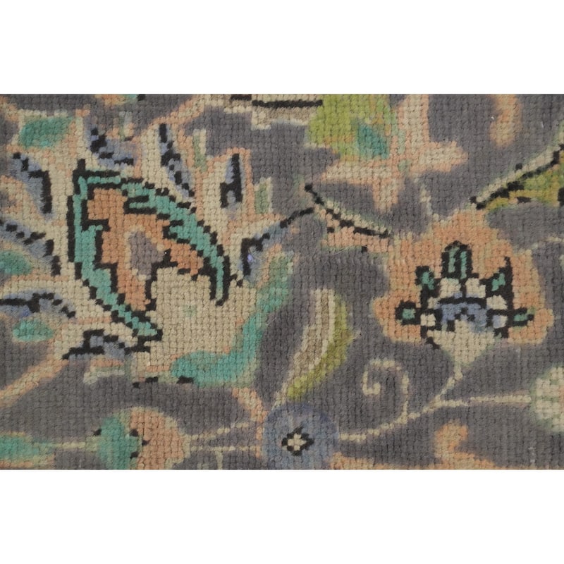 Hand Knotted Oriental 100% Wool Carpet Traditional All-Over Oranges & Rust Tabriz Area Rug - 12' 2'' X 9' 8''