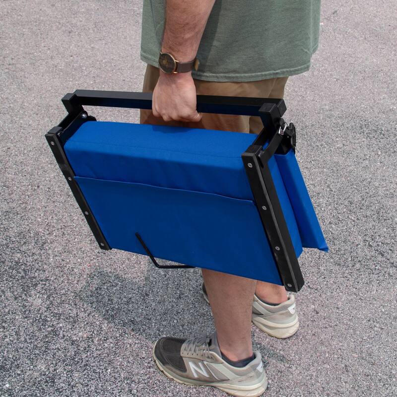 Outdoor Leisure Products 21" folding stadium chair in blue